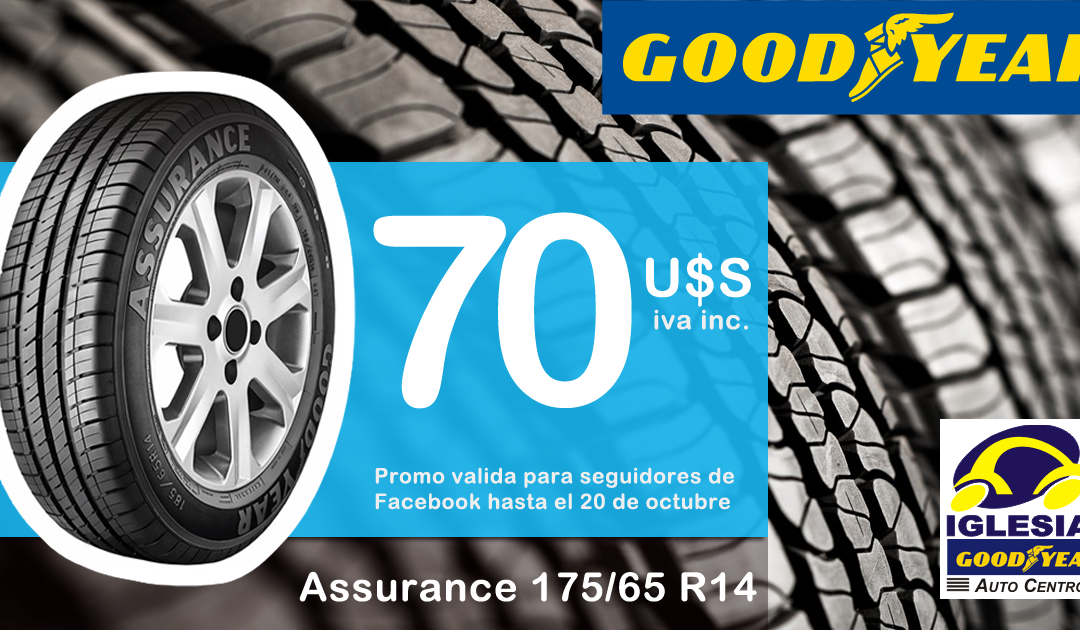 Promoción de cubiertas Goodyear hasta el 20 de octubre