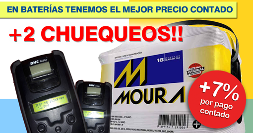 Baterías Moura con el mejor precio +2 chequeos